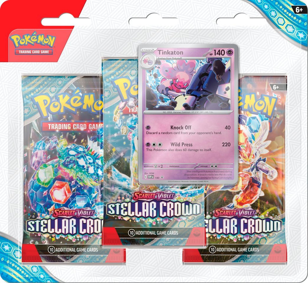 Pokemon SV7 Stellar Crown 3 Pack Blister Prince Distribution pokemon-sv7-stellar-crown-3-pack-blister-prince-distribution