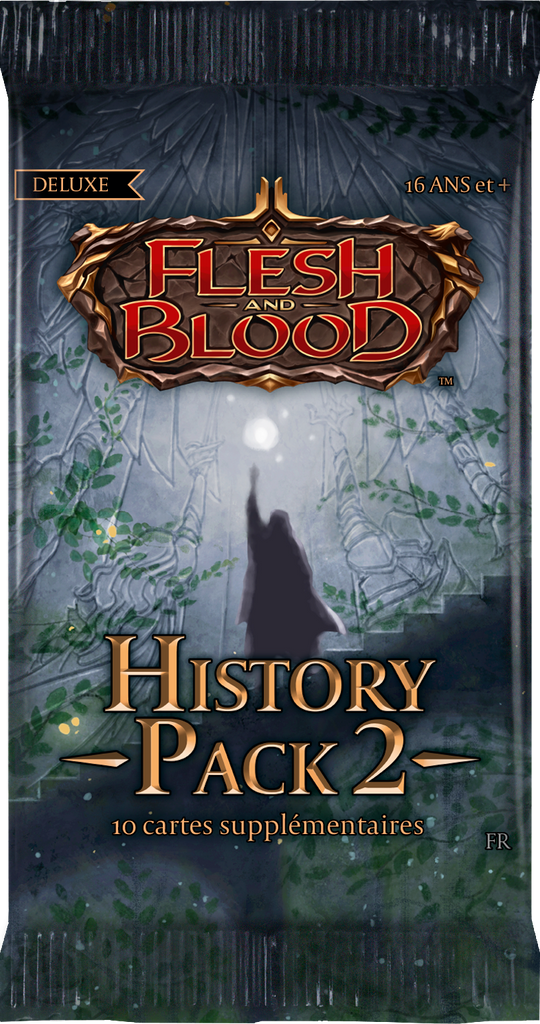 Flesh And Blood TCG: History Pack 2 Black Label French Booster - New, Factory Sealed, Outsiders Set Flesh And Blood TCG: History Pack 2 Black Label French Booster - New, Factory Sealed, Outsiders Set