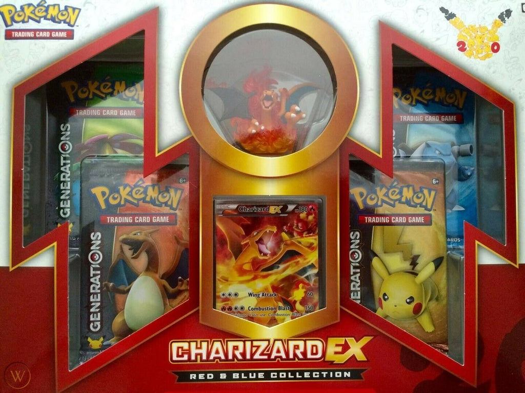 Pokemon Box Set - Red & Blue Charizard EX 20th Anniversary Pokemon Box Set - Red & Blue Charizard EX 20th Anniversary