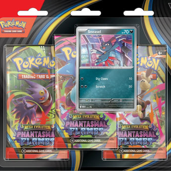 Pokemon ME02 Phantasmal Flames 3pk Blister (Allocated)