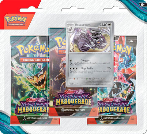 Pokemon SV6 Twilight Masquerade 3pk Blister (Limit: 48 units per customer)