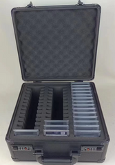 EVORETRO Case, 3 Row w/ Individual Slot for 42 Graded Cards - Black