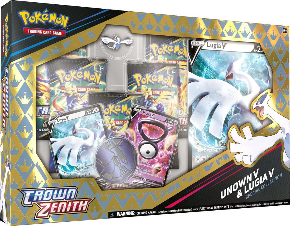 Pokemon Crown Zenith Special Collection Unown V & Lugia V