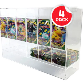EVORETRO: 6-Slot Acrylic Booster Pack Dispenser (Price is for 1 Display)