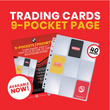 EVORETRO 9 Pocket Binder Pages (TCG) 40-Pack