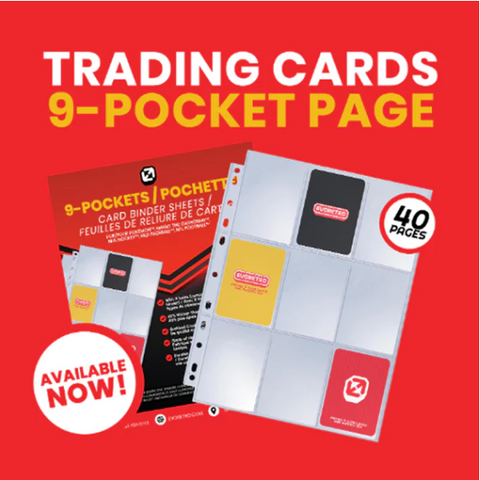 EVORETRO 9 Pocket Binder Pages (TCG) 40-Pack