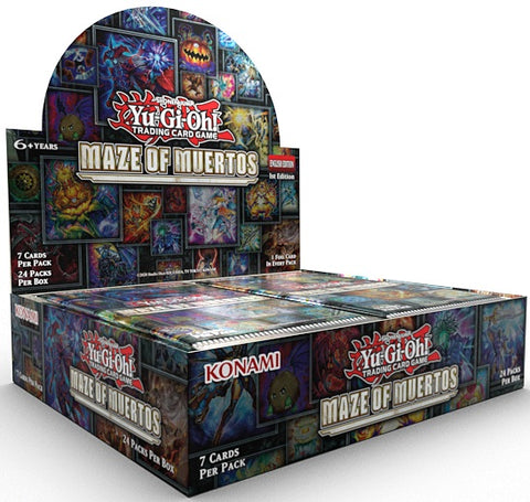 YGO Maze of Muertos 1st Edition Booster Box (PRE-ORDER) - PROMO: PIN SET VERSION 3, GET 4 PER CASE PRE-ORDERED!