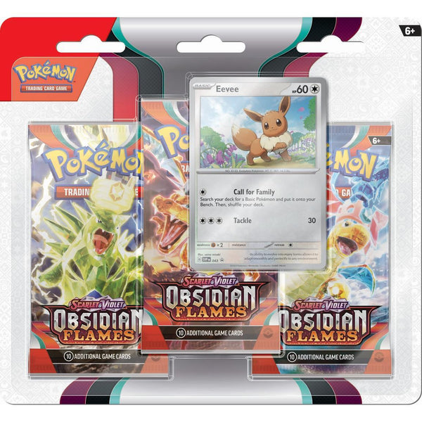 Pokemon SV3 Obsidian Flames 3pk Blister (PRE-ORDER, SUBJECT TO ALLOCATION)