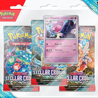 Pokemon SV7 Stellar Crown 3-Pack Blister