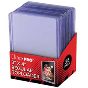 Ultra Pro Regular Toploader 3x4, 25ct (#81222) - Case Discount!