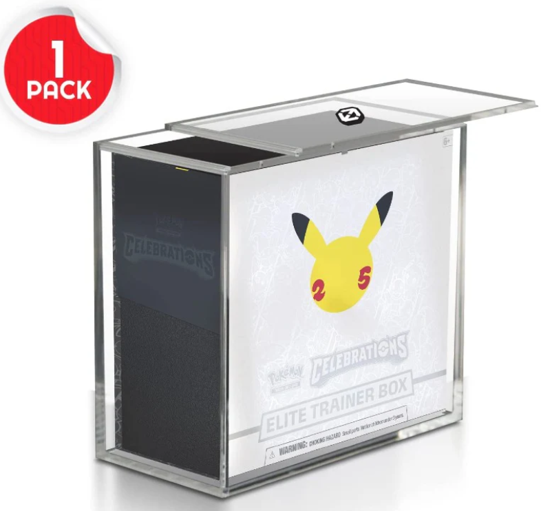 EVORETRO Pokemon ETB Acrylic Protector w/ SLIDING Lid