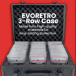 EVORETRO 3-Row Aluminum Graded Case with Key System (BLACK ONLY)