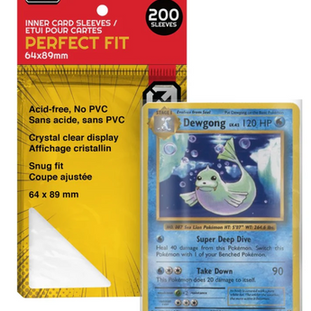 EVORETRO Sleeves Perfect Fit (Pokemon/Lorcana/MTG Cards 200-Pack)