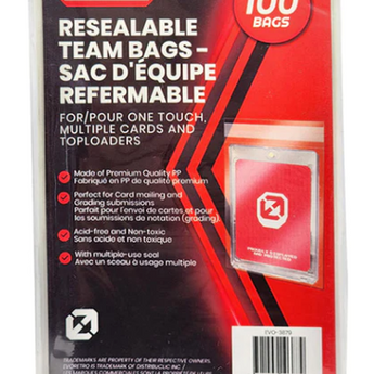 EVORETRO Resealable Team Bags, 100ct