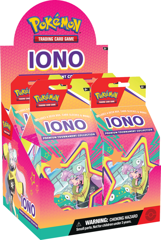 Pokemon Iono Premium Tournament Collection Display