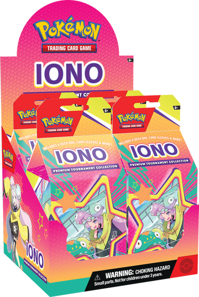 Pokemon Iono Premium Tournament Collection Display