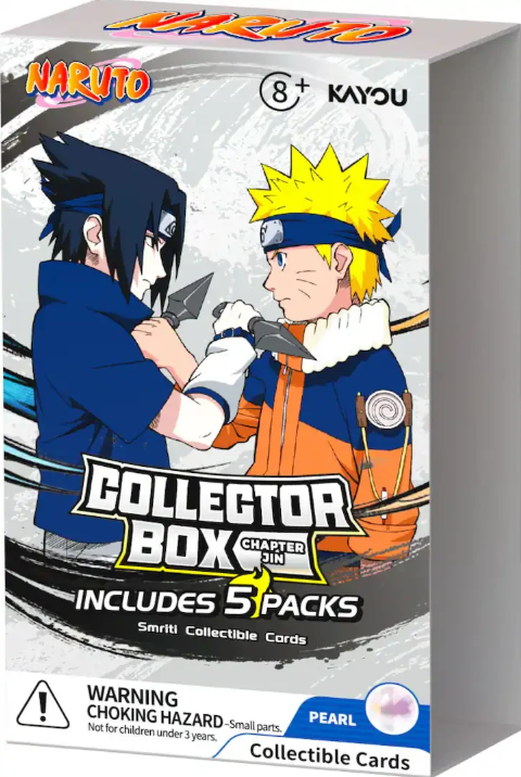 Naruto SMRITI Collectible Cards, Jin Series 3 Collector Box (FIVE JIN SR3 PACKS!)
