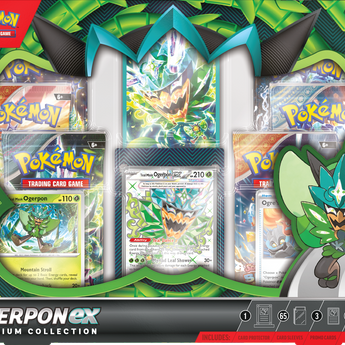 Pokemon Ogerpon ex Premium Collection - 2x Surging, 2x Stellar, 1x Paradox, 1x Twilight