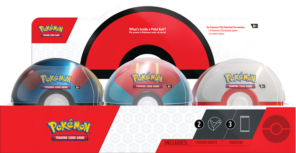 Pokemon Poke Ball Tin Q3 2023 (Display of 6)