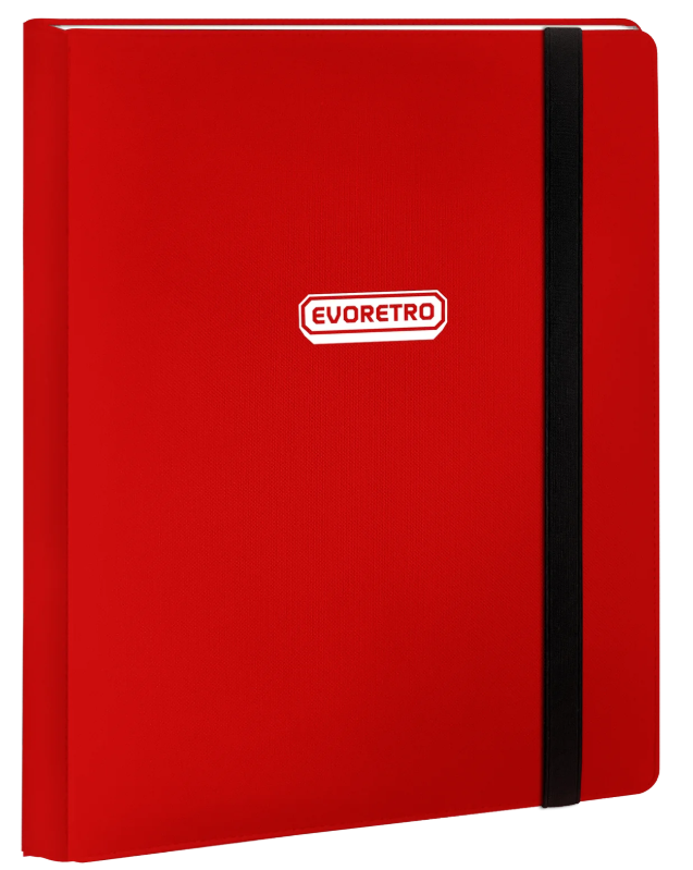 EVORETRO Regular Card Binder 9 pocket with Elastic - Red