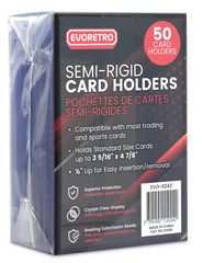 EVORETRO Semi Rigid Card Holder (Pack of 50)