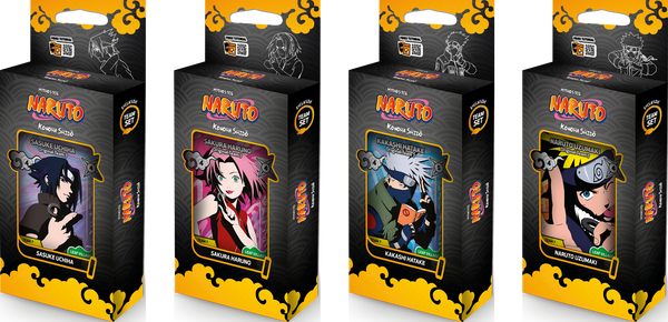 Naruto Mythos TCG: Set 1 Konoha Shido, 2nd Edition Teamset 8ct Display (PRE-ORDER, SUBJECT TO ALLOCATION) (Copy) (Copy)