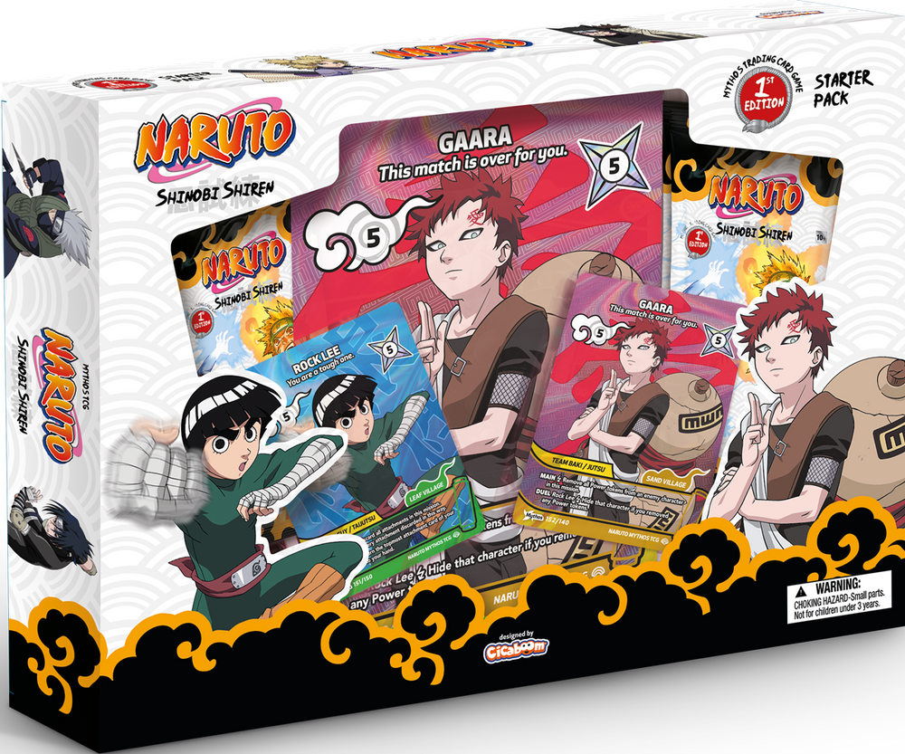 Naruto Mythos TCG: Set 2 Shinobi Shiren, 1st Edition Gaara vs Rock Lee Starter Pack (PRE-ORDER, SUBJECT TO ALLOCATION)