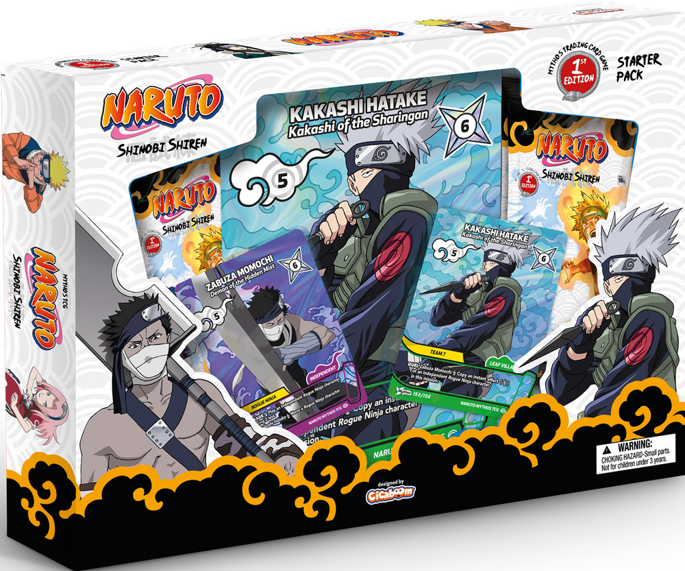 Naruto Mythos TCG: Set 2 Shinobi Shiren, 1st Edition Kakashi vs Zabuza Starter Pack (PRE-ORDER, SUBJECT TO ALLOCATION)