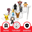 EVORETRO Figurine Display Stand - 4 Steps Acrylic Riser 3.0MM (Pack of 2)