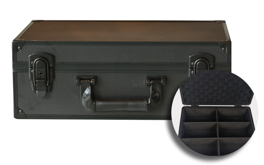 EVORETRO Black Toploader Card Storage Case w/ Lock