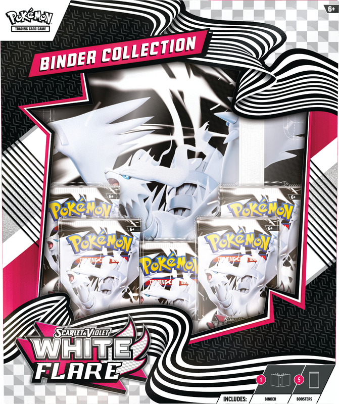 Pokemon SV10.5 White Flare Binder Collection (Must be purchase even qtys with Black Binder)