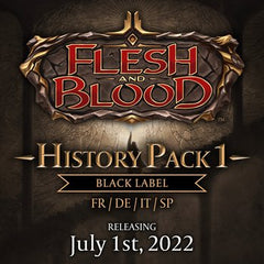 Flesh and Blood: History Pack 1 Black Label French Booster (LIMITED QUANTITIES AVAILABLE)