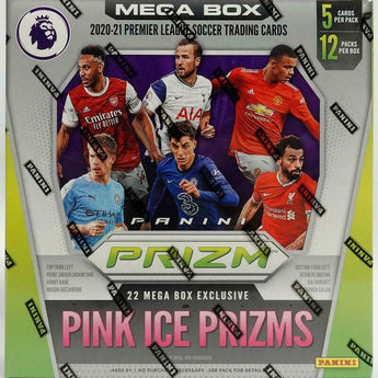 2020/21 Panini Prizm Premier League Soccer Mega Box (Pink Ice Prizms)