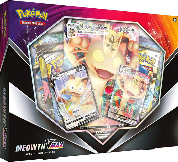 Pokemon Box Set - Meowth Vmax Special Collection (North American Version - 5 packs)