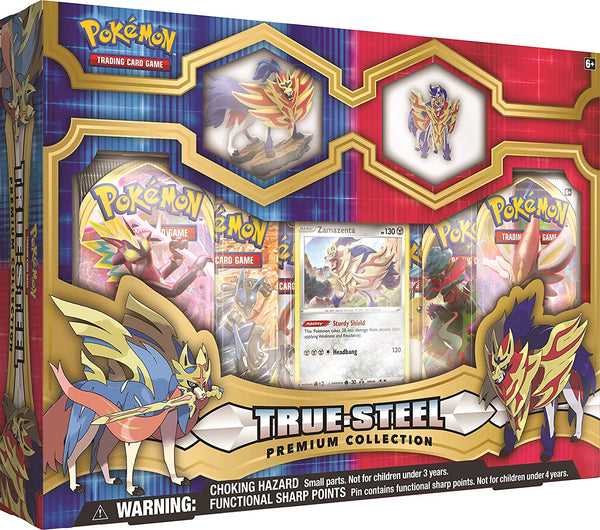 Pokemon Box True Steel - Zacian/Zamazenta Premium Figure Pin (Multiples of 2)