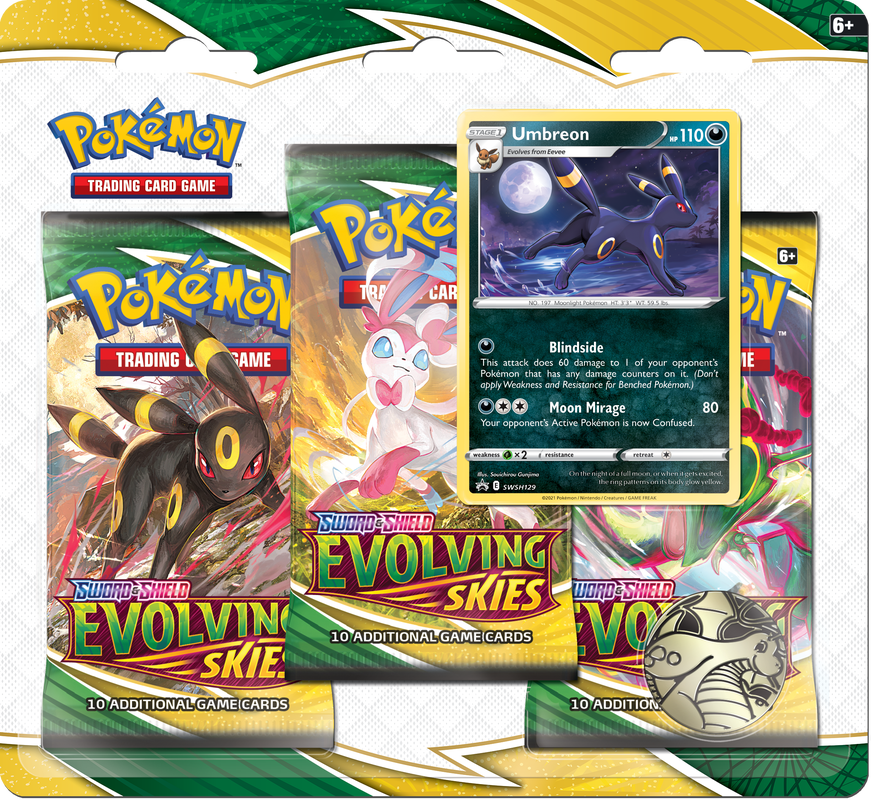 Pokemon SWSH7 Evolving Skies 3PK Blister (Multiples of 2)