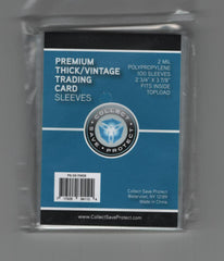 Premium Vintage/Thick Trading Card Sleeves - Pre 1956 or Thick Cards (100 ct)