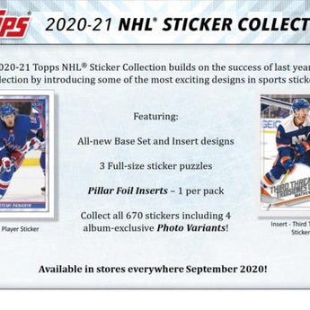 20/21 Topps Hockey Sticker Box (50 Pack Box)