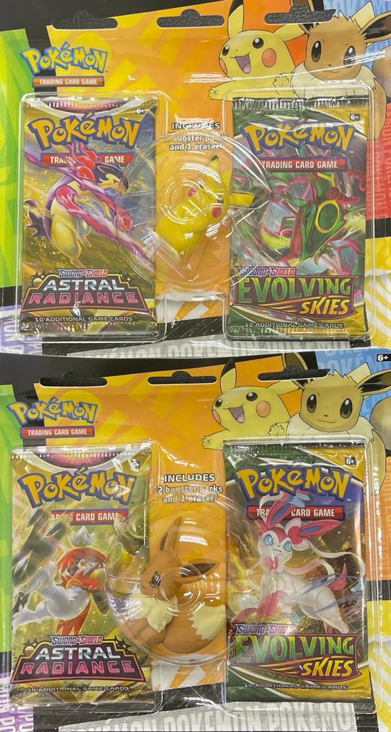 evolving skies booster box fake vs real Pokemon Back to School: Eraser Blister Pack – Prince Distribution