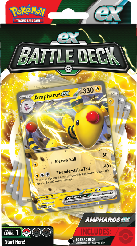 Pokemon Ampharos ex/Lucario ex Battle Deck (6ct display)