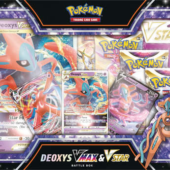 Pokemon Deoxys/Zeraora VMAX VSTAR Battle Box (multiples of 6 only)