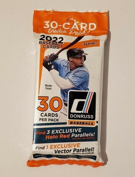 2022 Panini Donruss Baseball Fat Pack Box - 30 Cards/Pack