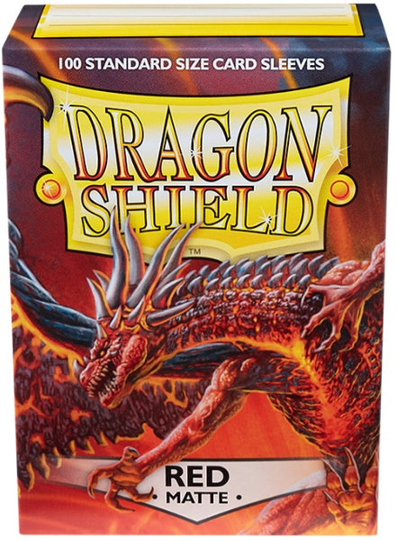 Dragon Shield Sleeves (100ct): Matte Red ($7.70 MOQ 10 units)