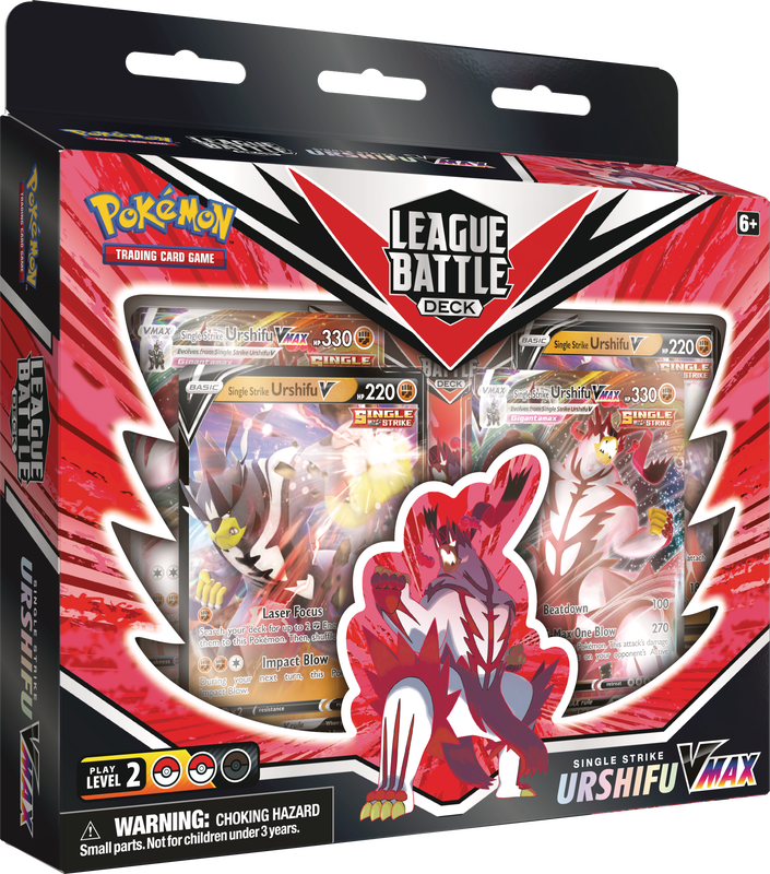 Pokemon League Battle Deck Single/Rapid Strike Urshifu V-Max (Multiples of 6)