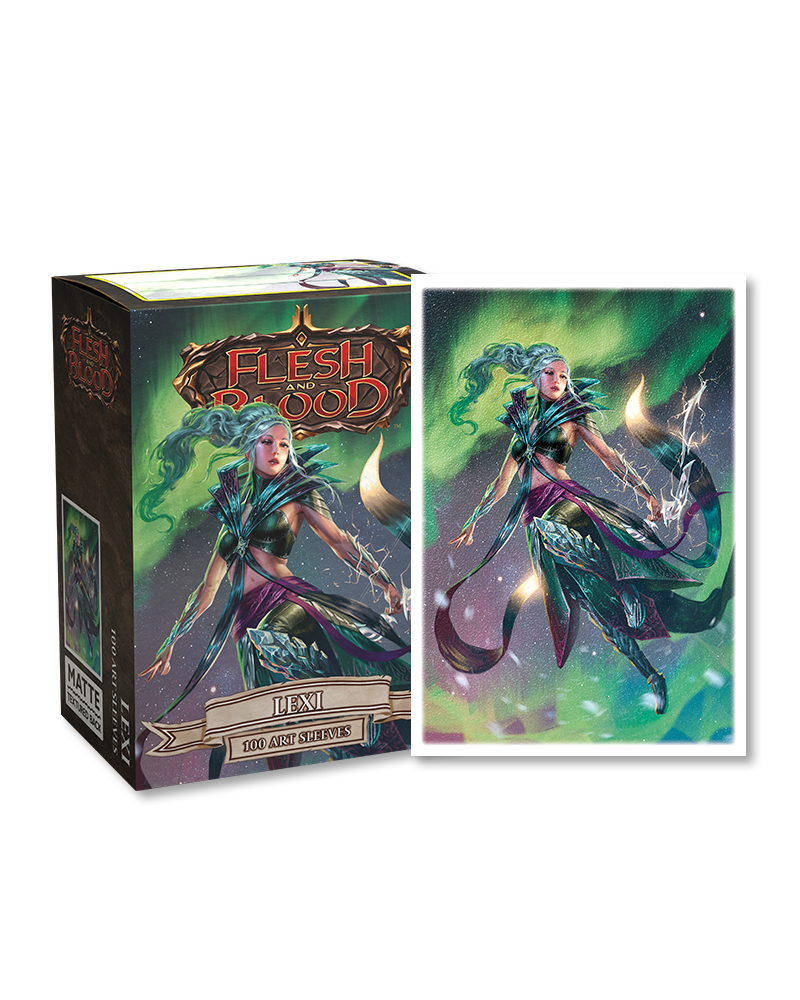 Flesh and Blood Sleeves (100ct): Matte Art - Lexi ($7.00/each MOQ: 10)