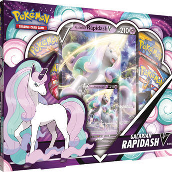 Pokemon Box Set - Galarian Rapidash V (6 extra promo cards)